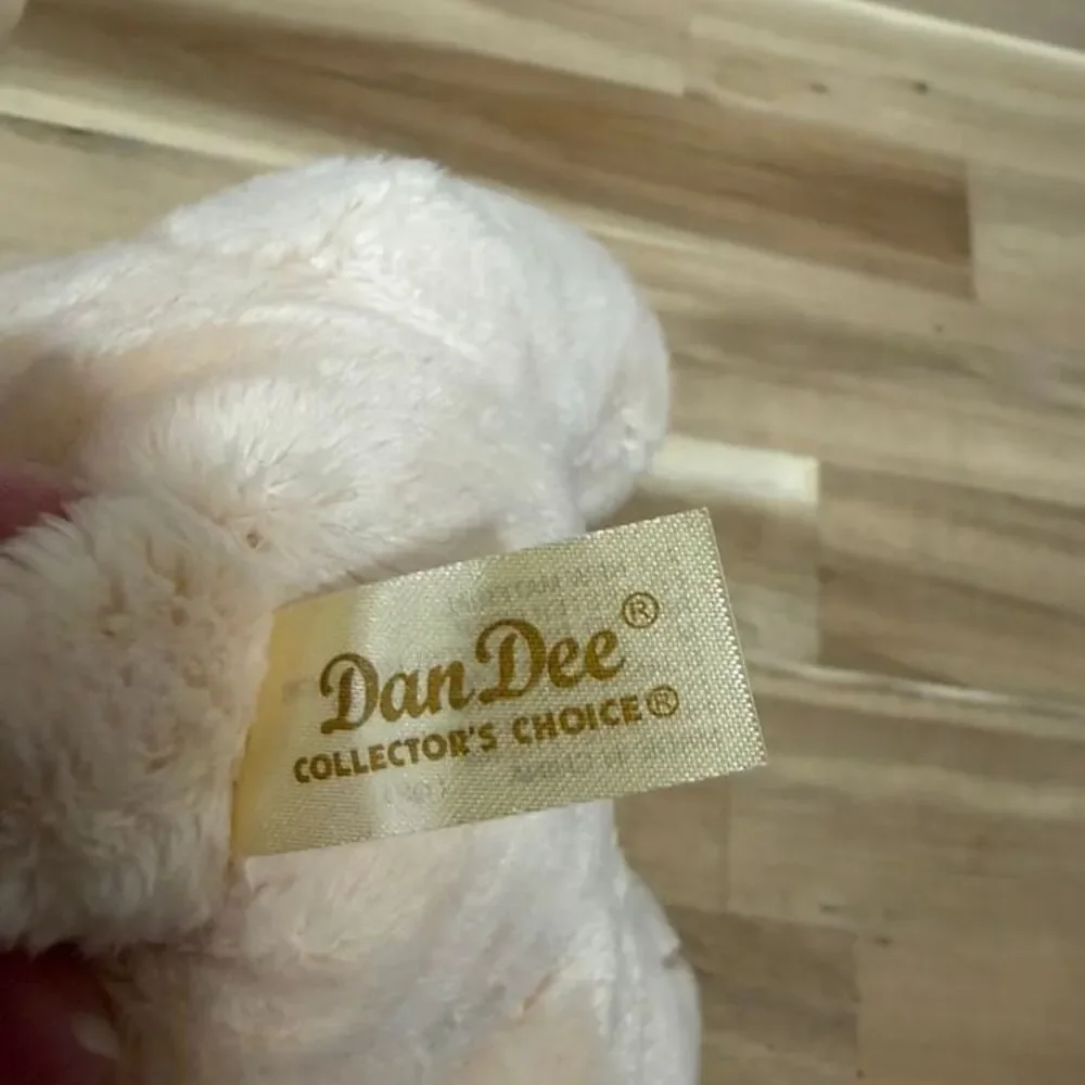 DAN DEE TAN Praying Rabbit Bunny Satin Bow Sitting Plush 8